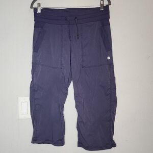 Lululemon Dance Studio blue grey crop pants.  Size 6.